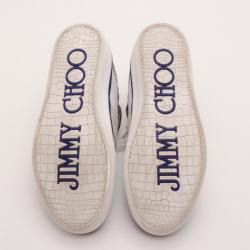 Jimmy Choo White Motcombe Sneakers Size 44.5