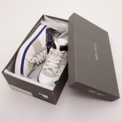 Jimmy Choo White Motcombe Sneakers Size 44.5