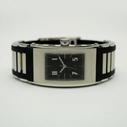 Pre Owned Jorg Hysek Black Stainless Steel Rubber Ladies Wristwatch 42 MM