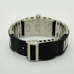 Pre Owned Jorg Hysek Black Stainless Steel Rubber Ladies Wristwatch 42 MM