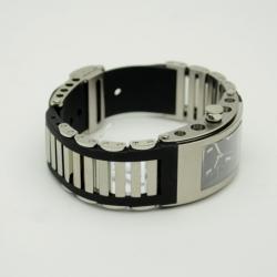 Pre Owned Jorg Hysek Black Stainless Steel Rubber Ladies Wristwatch 42 MM