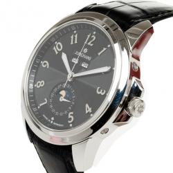 Junghans Black Stainless Steel Ambassador Men's Wristwatch 42MM