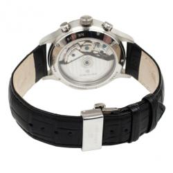Junghans Black Stainless Steel Arthur Attaché Chronograph Men's Wristwatch 40MM