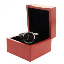 Junghans Black Stainless Steel Arthur Attaché Chronograph Men's Wristwatch 40MM