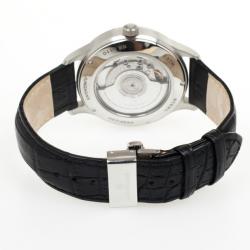 Junghans Arthur Attaché Power Reserve SS Leather Mens Wristwatch 40 MM