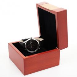 Junghans Arthur Attaché Power Reserve SS Leather Mens Wristwatch 40 MM