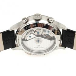 Junghans Arthur Attaché SS Leather Chronograph Mens Wristwatch 40 MM