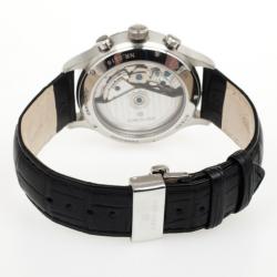 Junghans Arthur Attaché SS Leather Chronograph Mens Wristwatch 40 MM