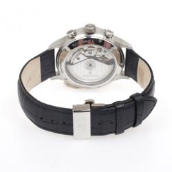 Junghans Arthur Attaché SS Leather Chronograph Mens Wristwatch 40 MM