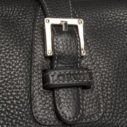 Loewe Black Leather Shoulder Bag