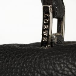 Loewe Black Leather Shoulder Bag