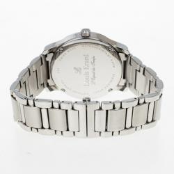 مملوكة مسبقًا Louis Erard Heritage Day/Date Stainless Steel & Leather Mens Wristwatch 40 MM