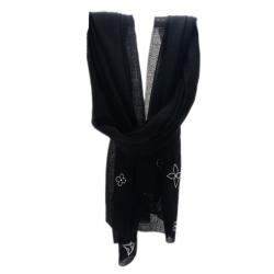 مملوكة مسبقًا Louis Vuitton Black Swarovski Crystal Monte Carlo Cashmere Stole
