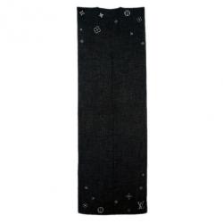 مملوكة مسبقًا Louis Vuitton Black Swarovski Crystal Monte Carlo Cashmere Stole