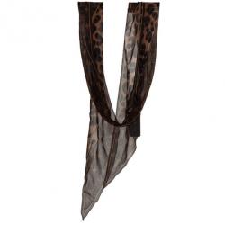 مملوكة مسبقًا Louis Vuitton Leopard and Monogram Silk Scarf