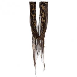 مملوكة مسبقًا Louis Vuitton Leopard and Monogram Silk Scarf