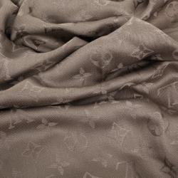 Pre Owned Louis Vuitton Silk & Wool Monogram Shawl