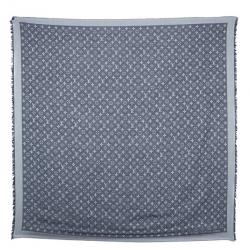 مملوكة مسبقًا شال لوي فيتون أزرق مونوغرامي دنيم مربع