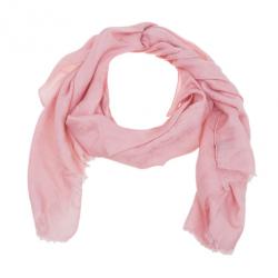 Pre Owned وشاح لوي فيتون وردي فاتح مونوغرامي