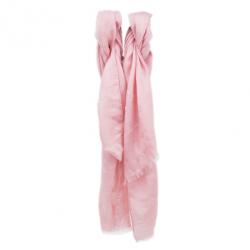 Pre Owned وشاح لوي فيتون وردي فاتح مونوغرامي