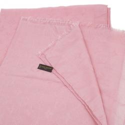 Pre Owned وشاح لوي فيتون وردي فاتح مونوغرامي