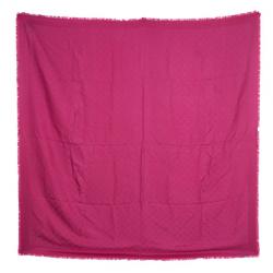 Pre Owned Louis Vuitton Pink Monogram Butterfly Square Scarf