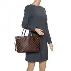 Louis Vuitton Damier Ebene Canvas Neverfull PM Bag