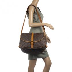 Pre Owned Louis Vuitton Monogram Saumur 35 Messenger