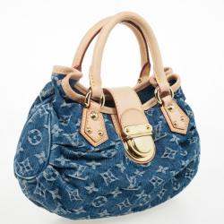 Pre Owned Louis Vuitton Monogram Denim Pleaty Bag