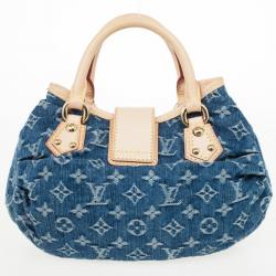 Pre Owned Louis Vuitton Monogram Denim Pleaty Bag