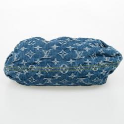 Pre Owned Louis Vuitton Monogram Denim Pleaty Bag