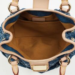 Pre Owned Louis Vuitton Monogram Denim Pleaty Bag