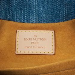 Pre Owned Louis Vuitton Monogram Denim Pleaty Bag