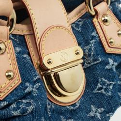 Pre Owned Louis Vuitton Monogram Denim Pleaty Bag