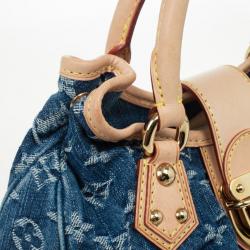Pre Owned Louis Vuitton Monogram Denim Pleaty Bag