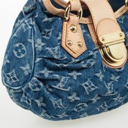 Pre Owned Louis Vuitton Monogram Denim Pleaty Bag