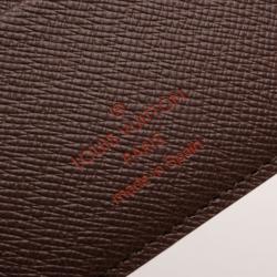 Pre Owned Louis Vuitton Damier Ebene Passport Case 