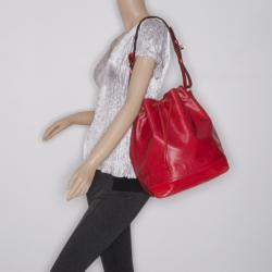 Louis Vuitton Red EPI Leather Noe GM