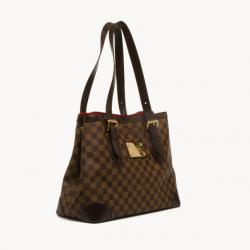 Pre Owned Louis Vuitton Hampstead MM Damier Ebene Tote