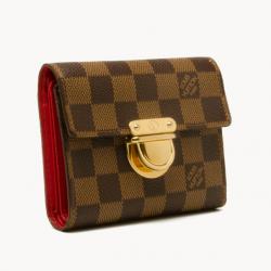 Pre Owned Louis Vuitton Damier Ebene Koala Wallet