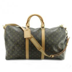 Pre Owned Louis Vuitton Keepall 50 Monogram with Shoulder Strap