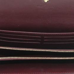 Pre Owned Louis Vuitton Sarah Vernis Rouge Fauviste Wallet 