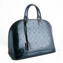 LOUIS VUITTON Blue Nuit Monogram Alma MM, Luxury, Bags & Wallets on  Carousell