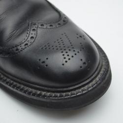 Pre Owned Louis Vuitton Black Leather Combat Boots Size 43