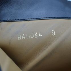 Pre Owned Louis Vuitton Black Leather Combat Boots Size 43