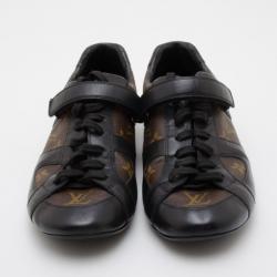 Pre Owned Louis Vuitton Monogram Globe Trotter Sneakers Size 42