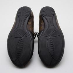 Pre Owned Louis Vuitton Monogram Globe Trotter Sneakers Size 42