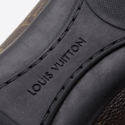 Pre Owned Louis Vuitton Monogram Globe Trotter Sneakers Size 42
