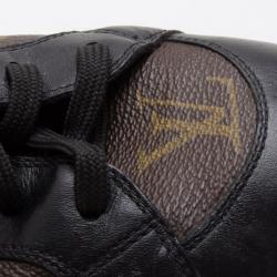 Pre Owned Louis Vuitton Monogram Globe Trotter Sneakers Size 42