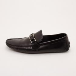 مملوكة مسبقًا Louis Vuitton Black Leather Monte Carlo Loafers Size 40